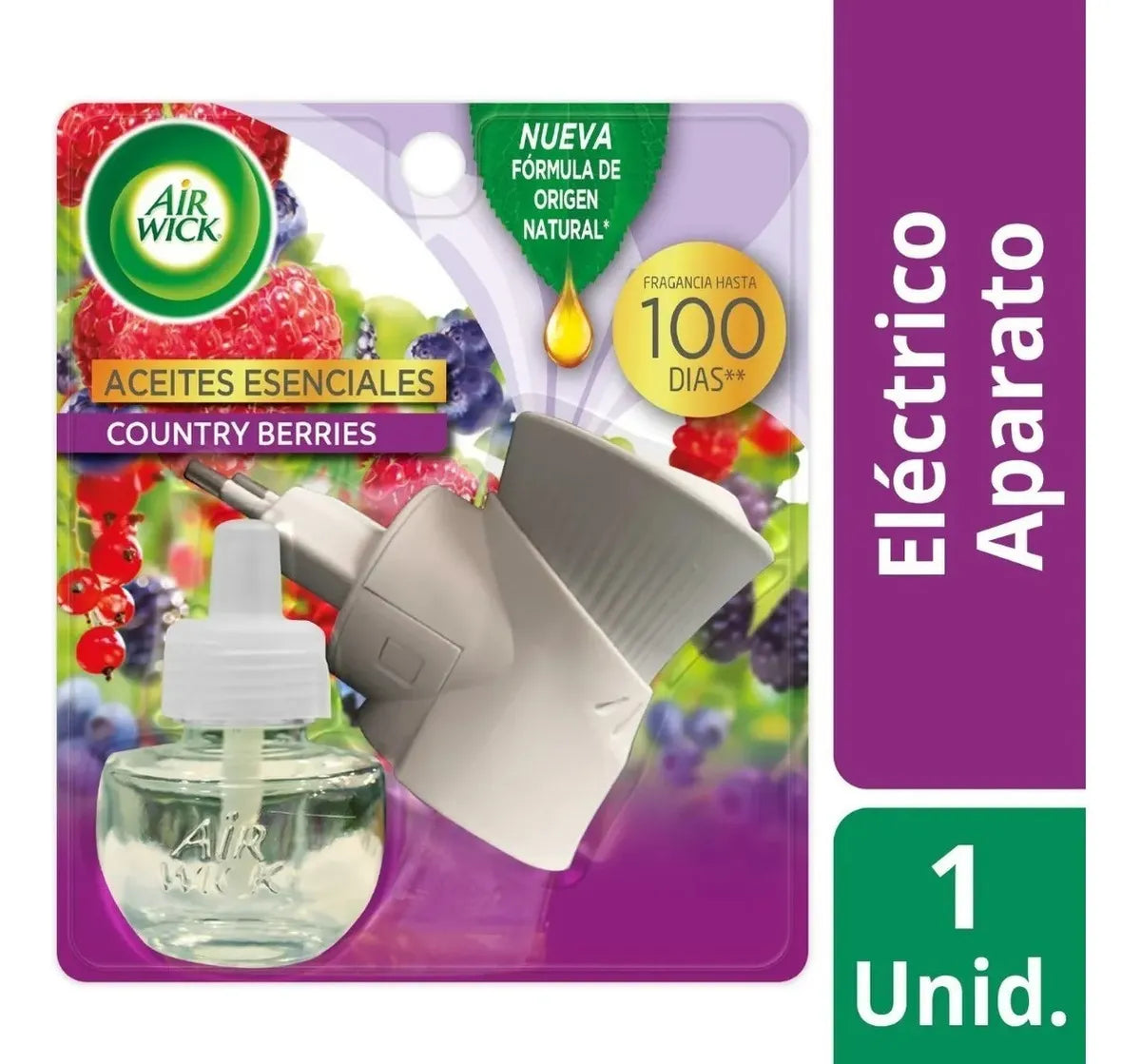 Aromatizante Air Wick de Reckitt Benckiser Eléctrico Continuo aparato eléctrico + aceite vainilla / country berries