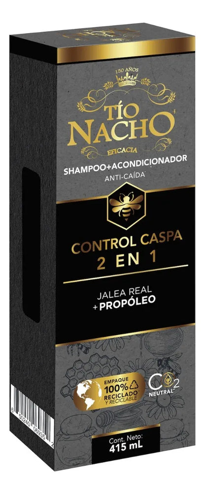 Tio Nacho 2 En 1 Shampoo + Acondicionador Anti Caspa, 415ml