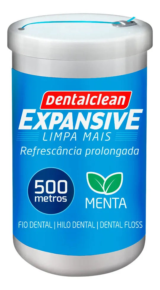 Hilo Dental Menta Dentalclean Expansivo 500m Empaque Económico