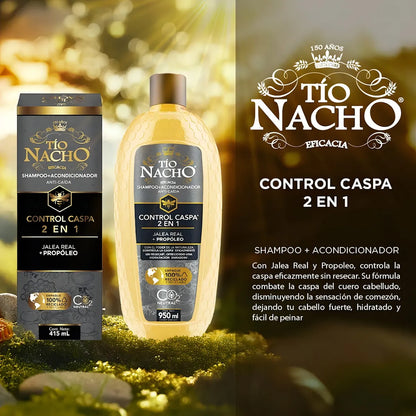 Tio Nacho 2 En 1 Shampoo + Acondicionador Anti Caspa, 415ml