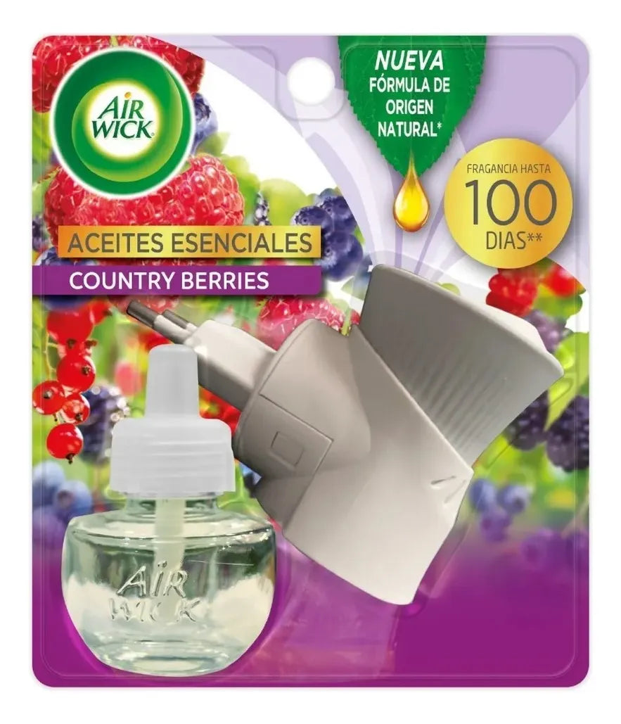 Aromatizante Air Wick de Reckitt Benckiser Eléctrico Continuo aparato eléctrico + aceite vainilla / country berries