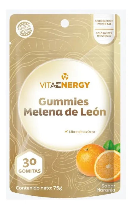 Melena De León X 30 Gomitas Sabor Naranja Vitaenergy Naranja